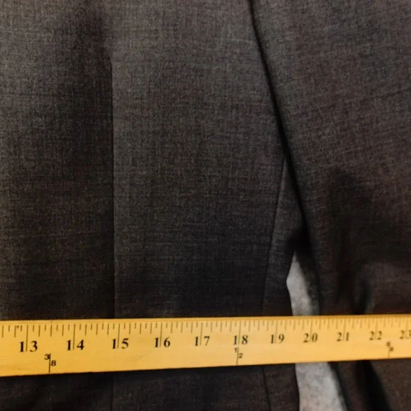 SUITSUPPLY Long Sport Coat Mens 40L Small Charcoal Gray Super 110s Wool Blazer